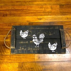 Serving tray handmade